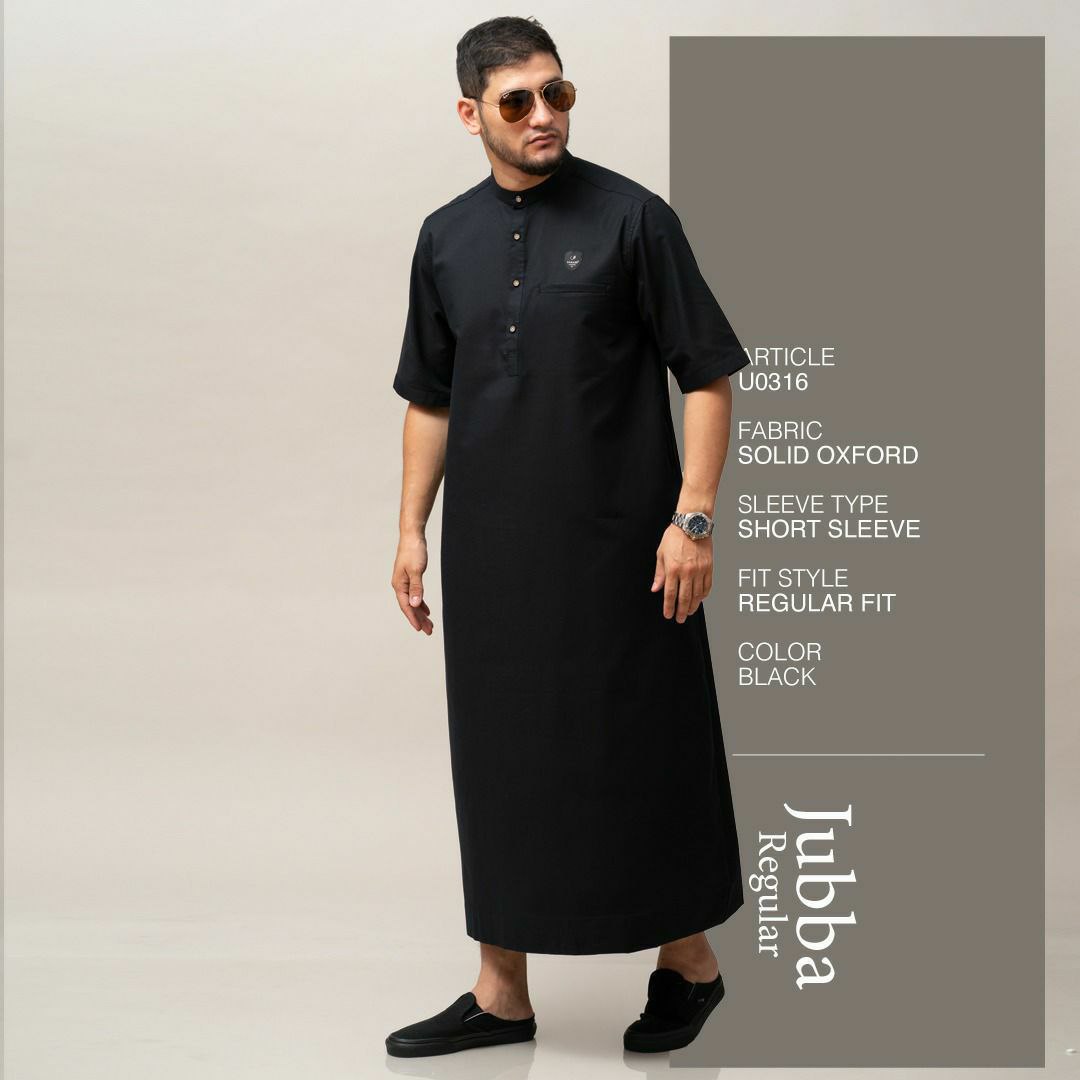 Baju Jubah Pria Warna Hitam Modis Nan Kekinian